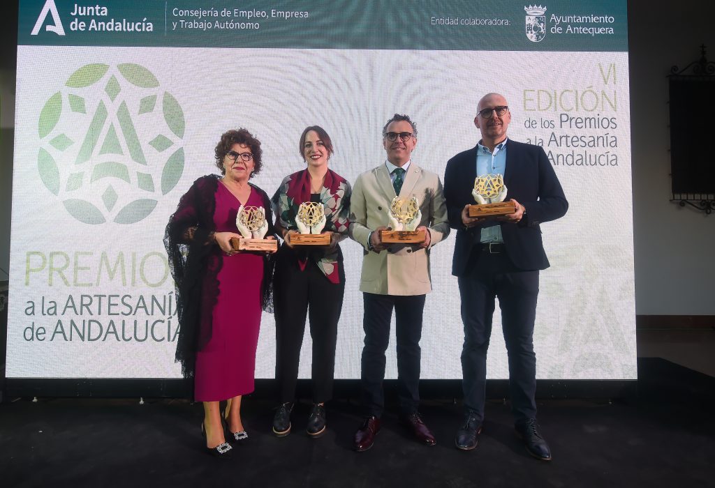 Galardonados en la VI Edición de los Premios a la Artesanía de Andalucía.