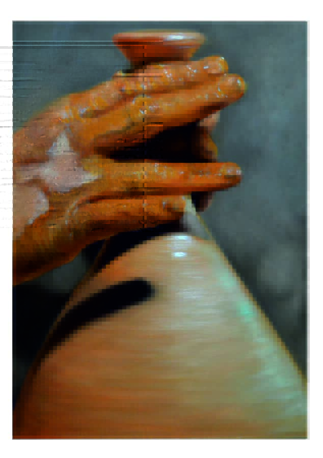 "Bendecido", obra de David Salido, óleo sobre papel